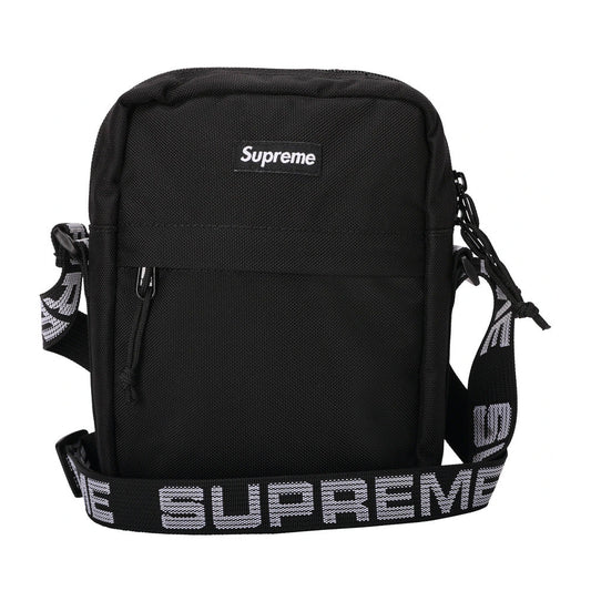 SUPREME SS18 BLACK SHOULDER BAG -