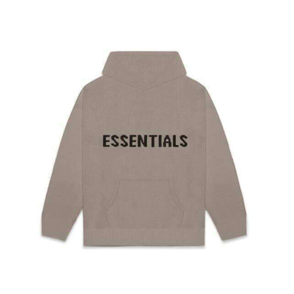 FOG ESSENTIALS FW20 HOODED KNIT TAUPE -