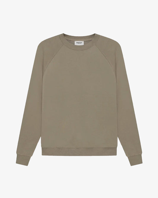 FOG ESSENTIALS SS21 SILICON APPLIQUE TAUPE CREWNECK (NEW)