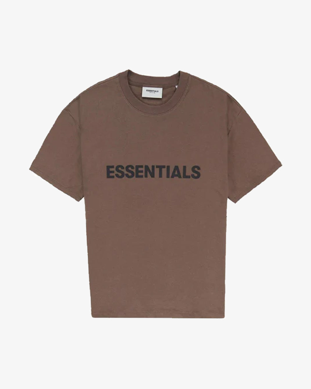 FOG ESSENTIALS SS20 SILICON APPLIQUE LOGO BROWN TEE (NEW)