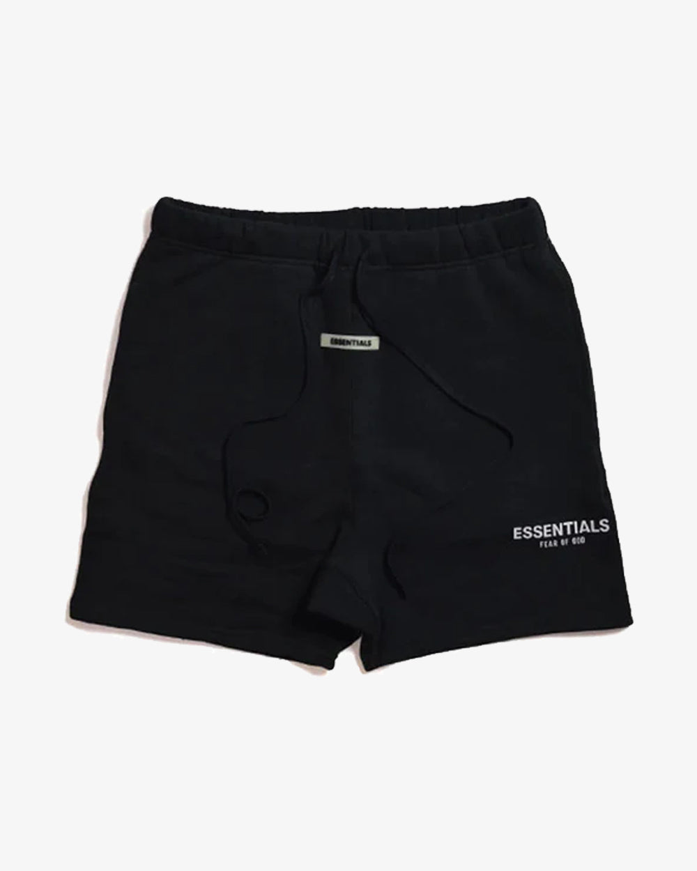 FEAR OF GOD FOG FW19 ESSENTIALS REFLECTIVE SWEAT SHORTS BLACK