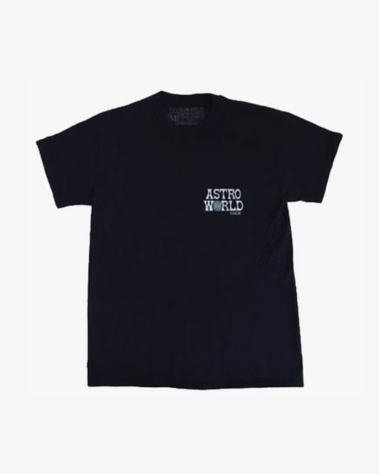 TRAVIS SCOTT ASTROWORLD STAFF TOUR BLACK TEE -