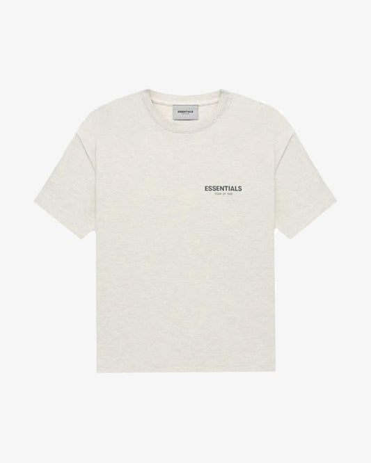 FOG ESSENTIALS FW21 CHEST REFLECTIVE LOGO OATMEAL TEE