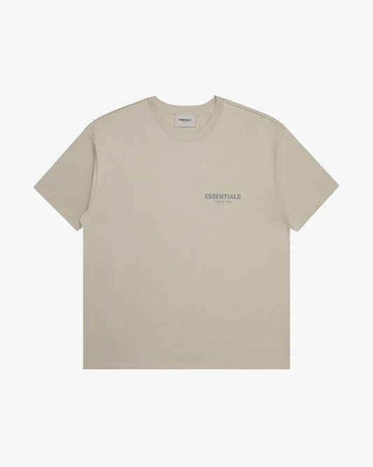 FOG ESSENTIALS FW21 CHEST REFLECTIVE LOGO TAN TEE