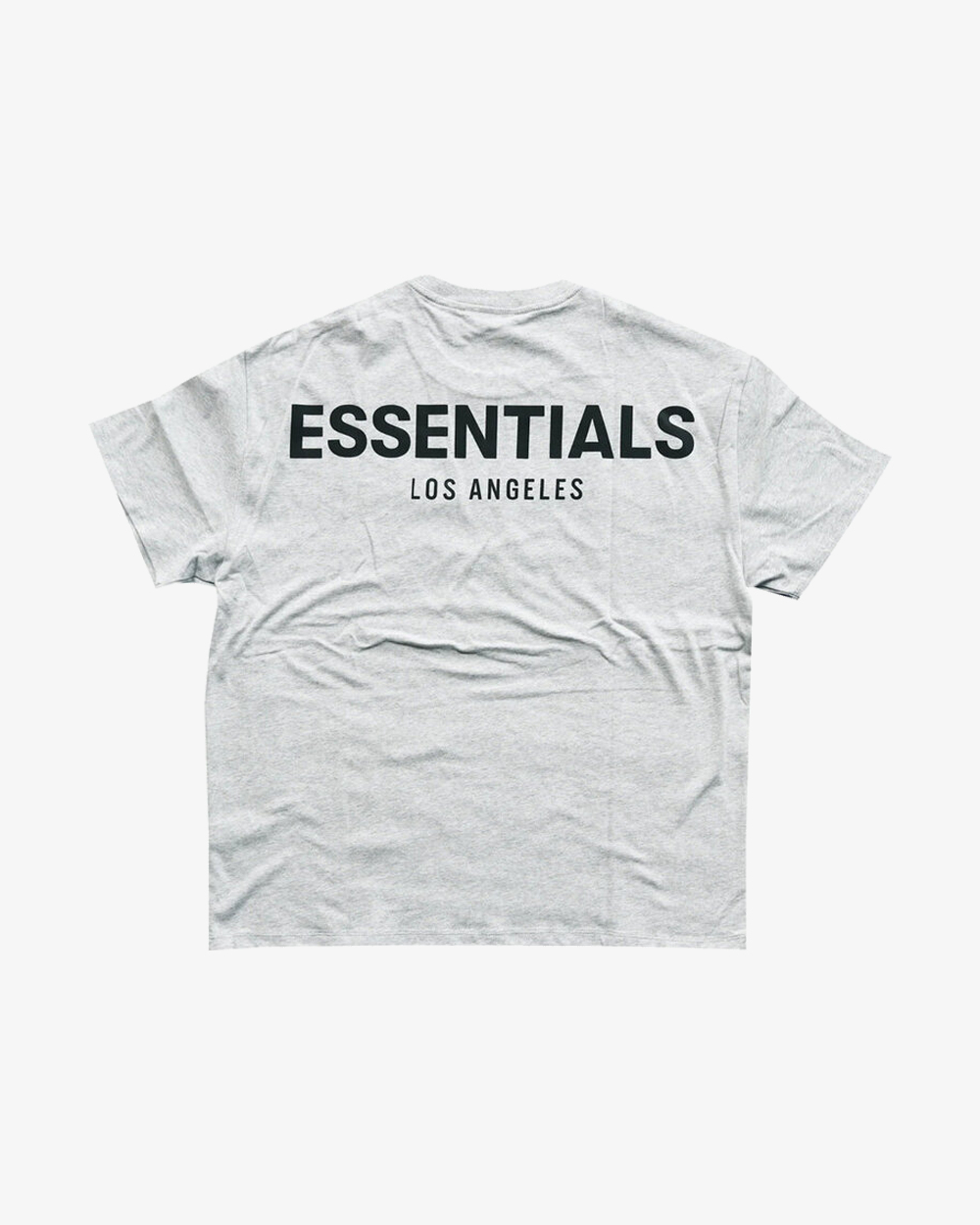 FOG ESSENTIALS LOS ANGELES EXCLUSIVE REFLECTIVE LOGO HEATHER GREY TEE (NEW)