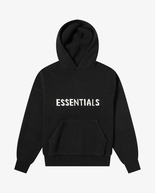 FOG ESSENTIALS SS21 BLACK KNIT HOODIE