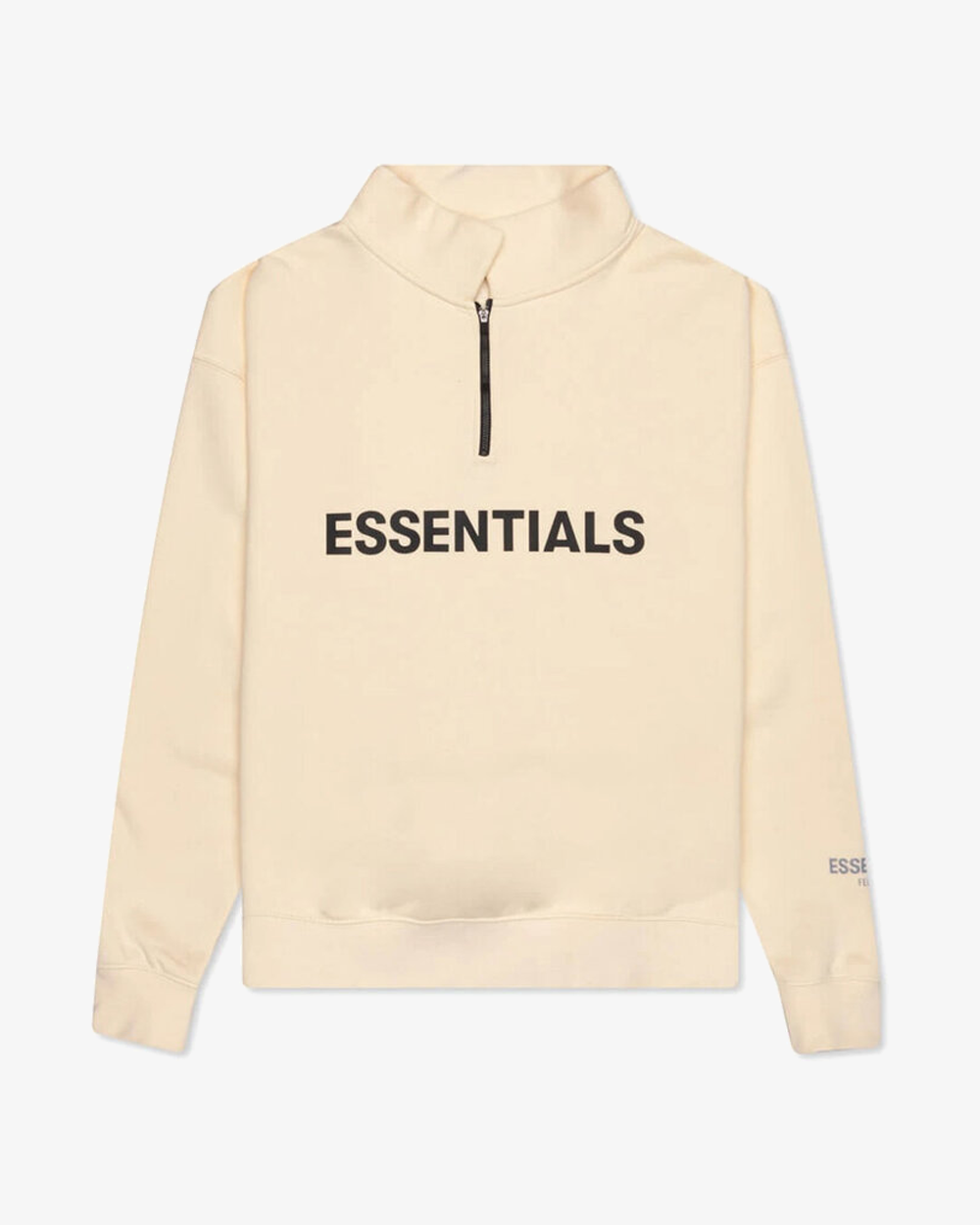 FOG ESSENTIALS FW20 SILICON APPLIQUE HALF ZIP CREAM MOCKNECK