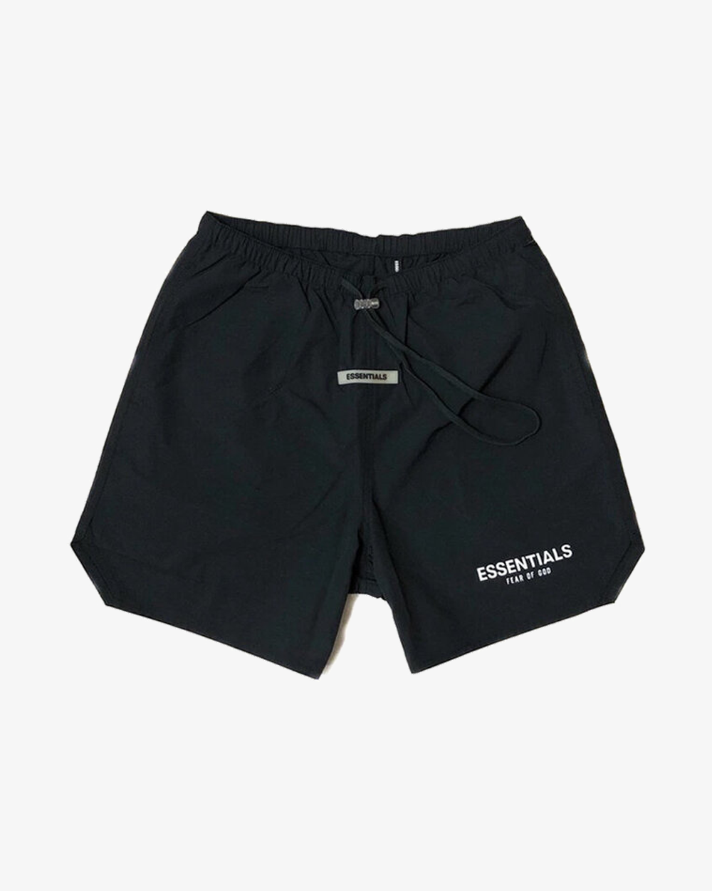 FOG ESSENTIALS FW19 NYLON REFLECTIVE LOGO SHORTS BLACK