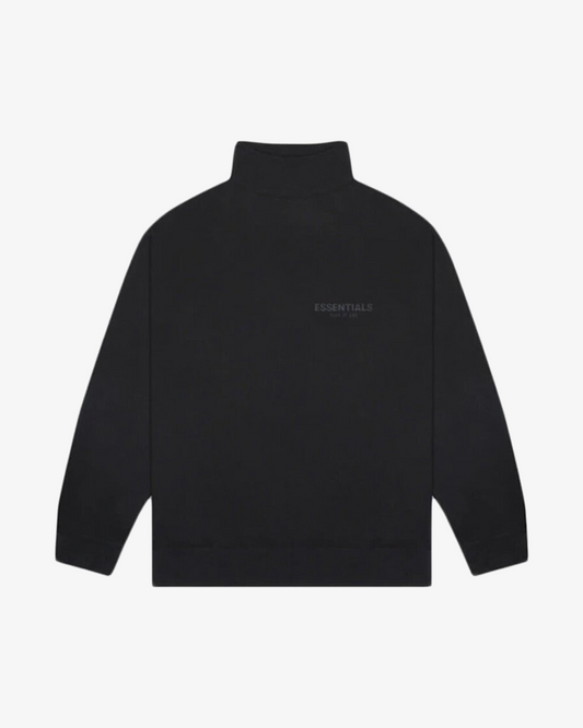 FOG ESSENTIALS SS20 LOGO BLACK MOCKNECK CREW