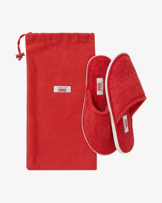 SUPREME SS19 FRETTE RED SLIPPERS (NEW)