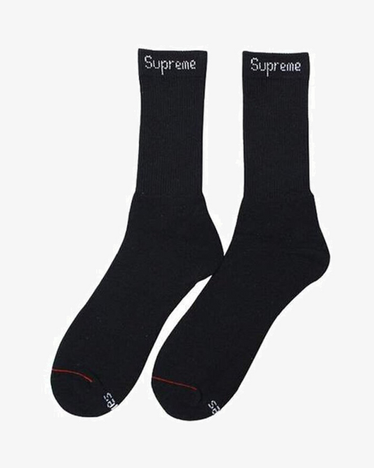 SUPREME HANES SOCKS BLACK 1 PAIR ONLY