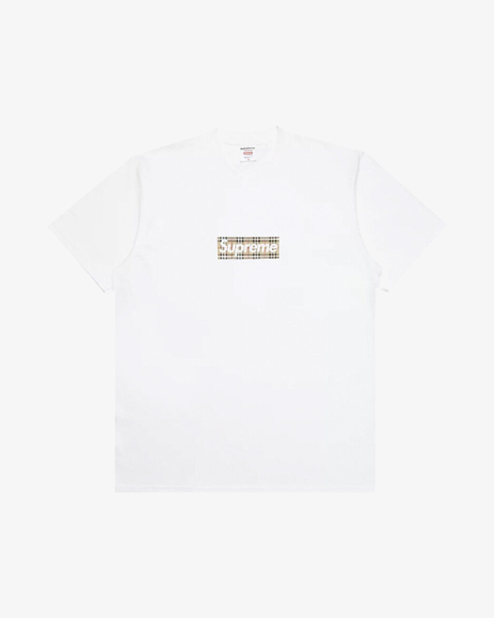 SUPREME X BURBERRY BOX LOGO TEE WHITE