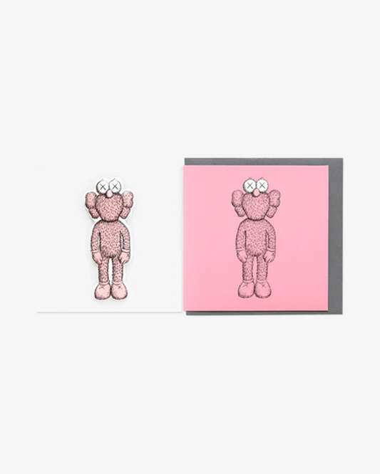 KAWS X NGV PINK BFF GREETING CARD (NEW)