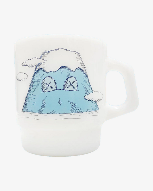 KAWS HOLIDAY FIRE KING BLUE MUG