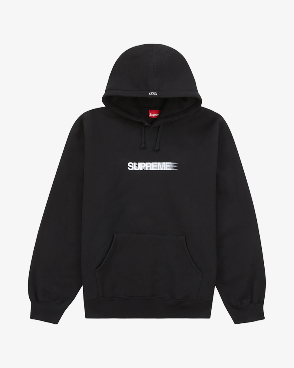 SUPREME SS23 MOTION LOGO HOODIE BLACK