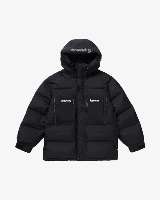 SUPREME X GORETEX FW19 700 FILL DOWN BLACK PARKA