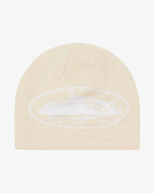 CORTEIZ ALCATRAZ SKULLY CREAM BEANIE (NEW)