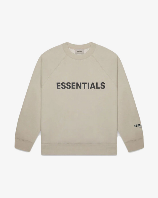 FOG ESSENTIALS FW20 SILCON APPLIQUE LOGO OLIVE CREWNECK