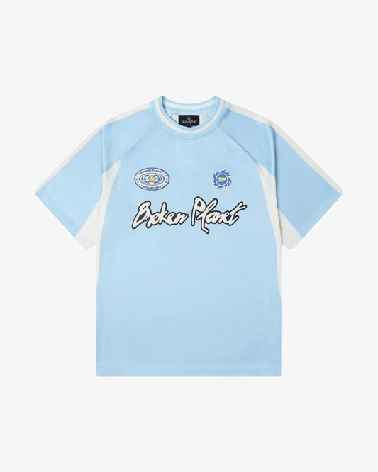 BROKEN PLANET FOOTBALL JERSEY LIGHT BLUE