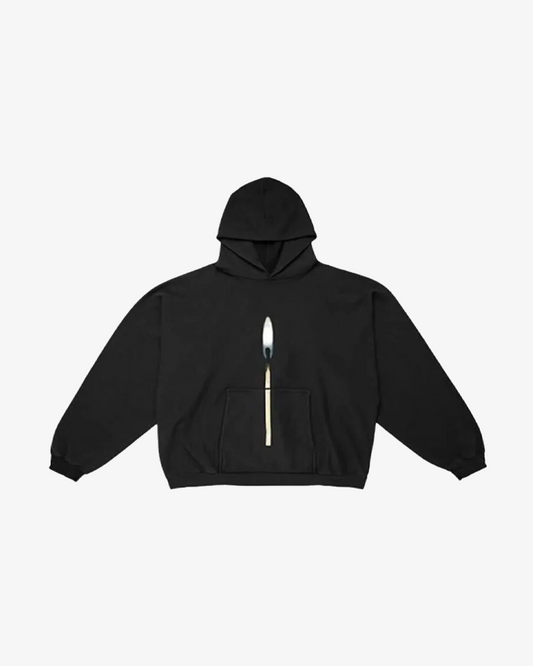 KANYE WEST DONDA 2 LIT MATCH BLACK HOODIE