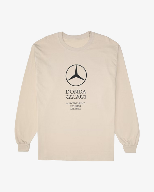 KANYE WEST DONDA LISTENING PARTY ANGORA BEIGE LONGSLEEVE