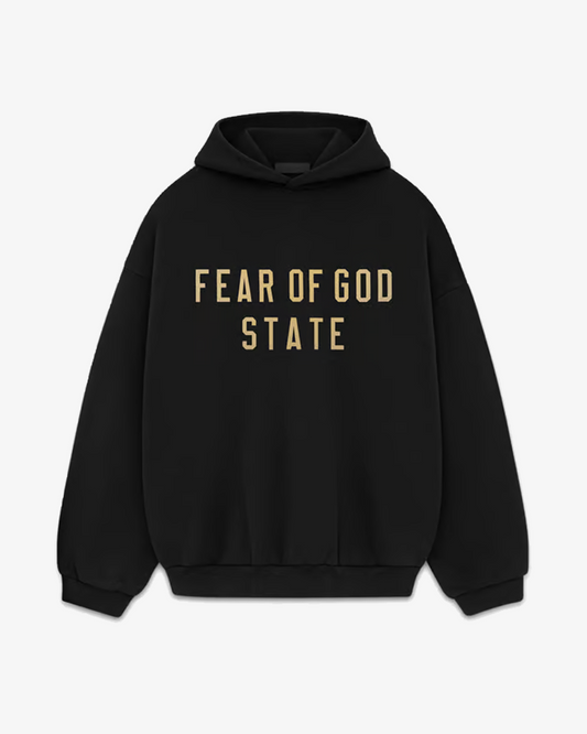 FOG ESSENTIALS FALL24 FLEECE HOODIE BLACK