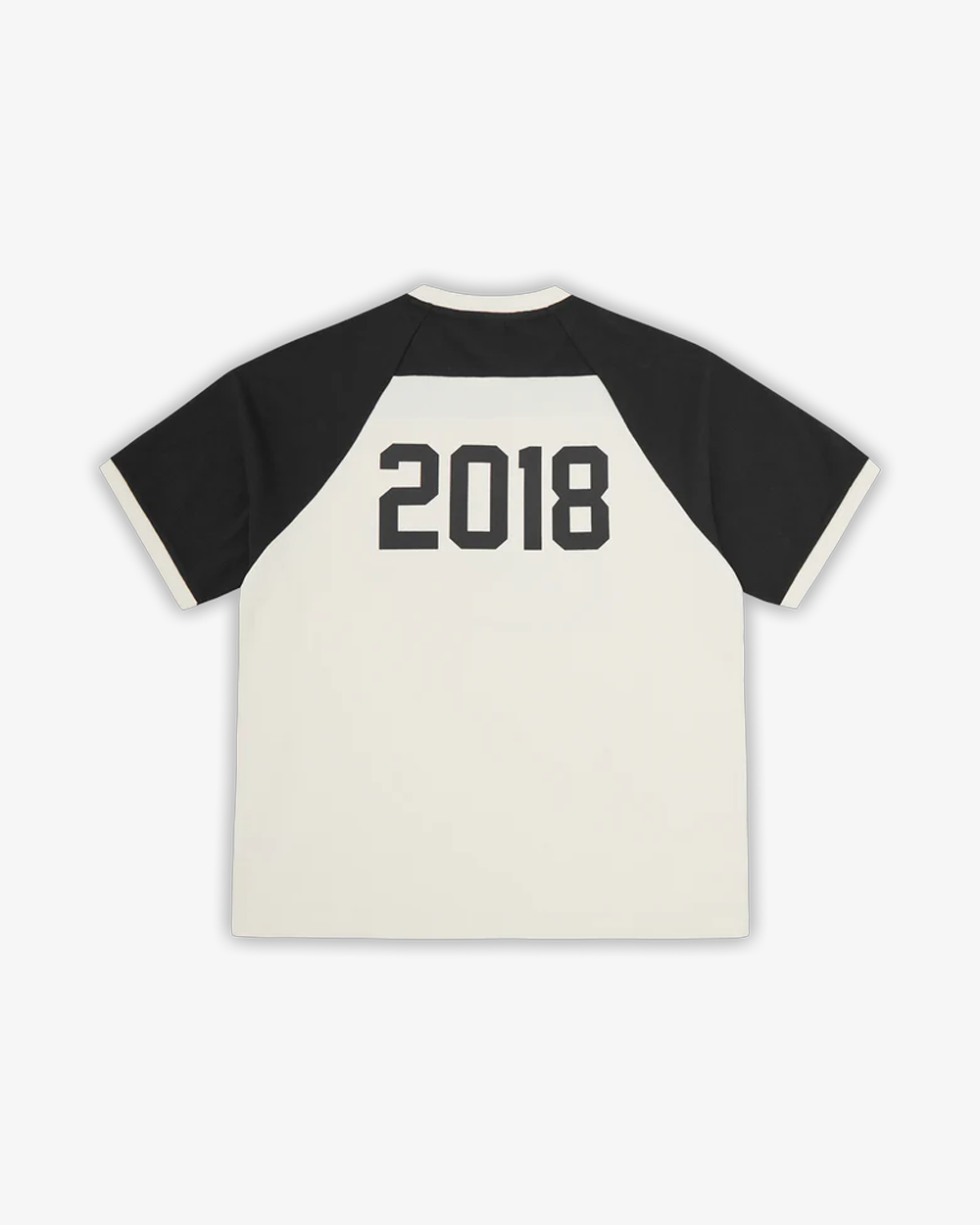 CORTEIZ ALCATRAZ WRAP AROUND RAGLAN TEE OFF WHITE BLACK