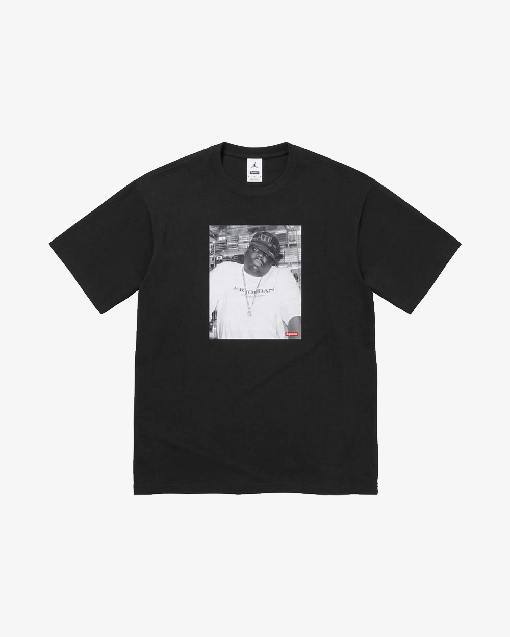 SUPREME X JORDAN FW24 BIGGIE BLACK TEE