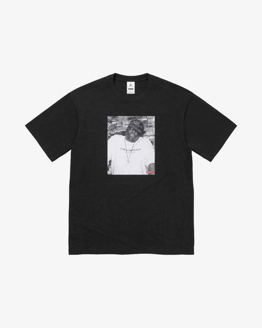 SUPREME X JORDAN FW24 BIGGIE BLACK TEE