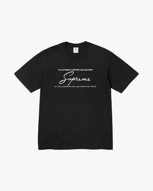 SUPREME X MARTINE ROSE FW24 BLACK TEE