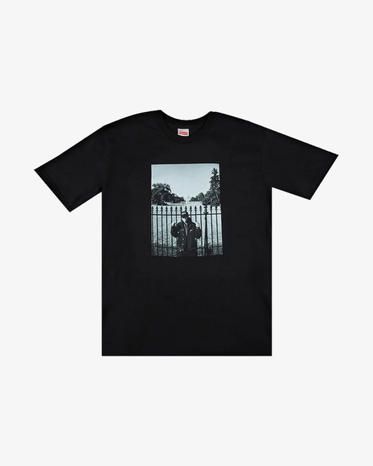 SUPREME X UNDERCOVER SS18 PUBLIC ENEMY WHITE HOUSE BLACK TEE