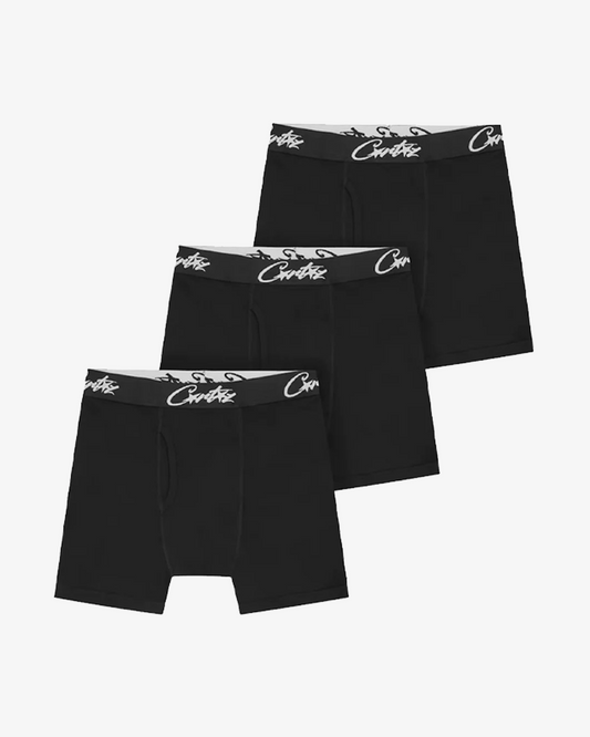 CORTEIZ ALLSTARZ BLACK BOXERS 3 PACK