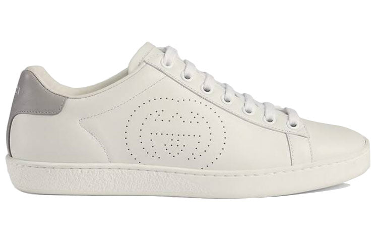 (WMNS) Gucci Ace 'Interlocking G - White Grey' 598527-AYO70-9094