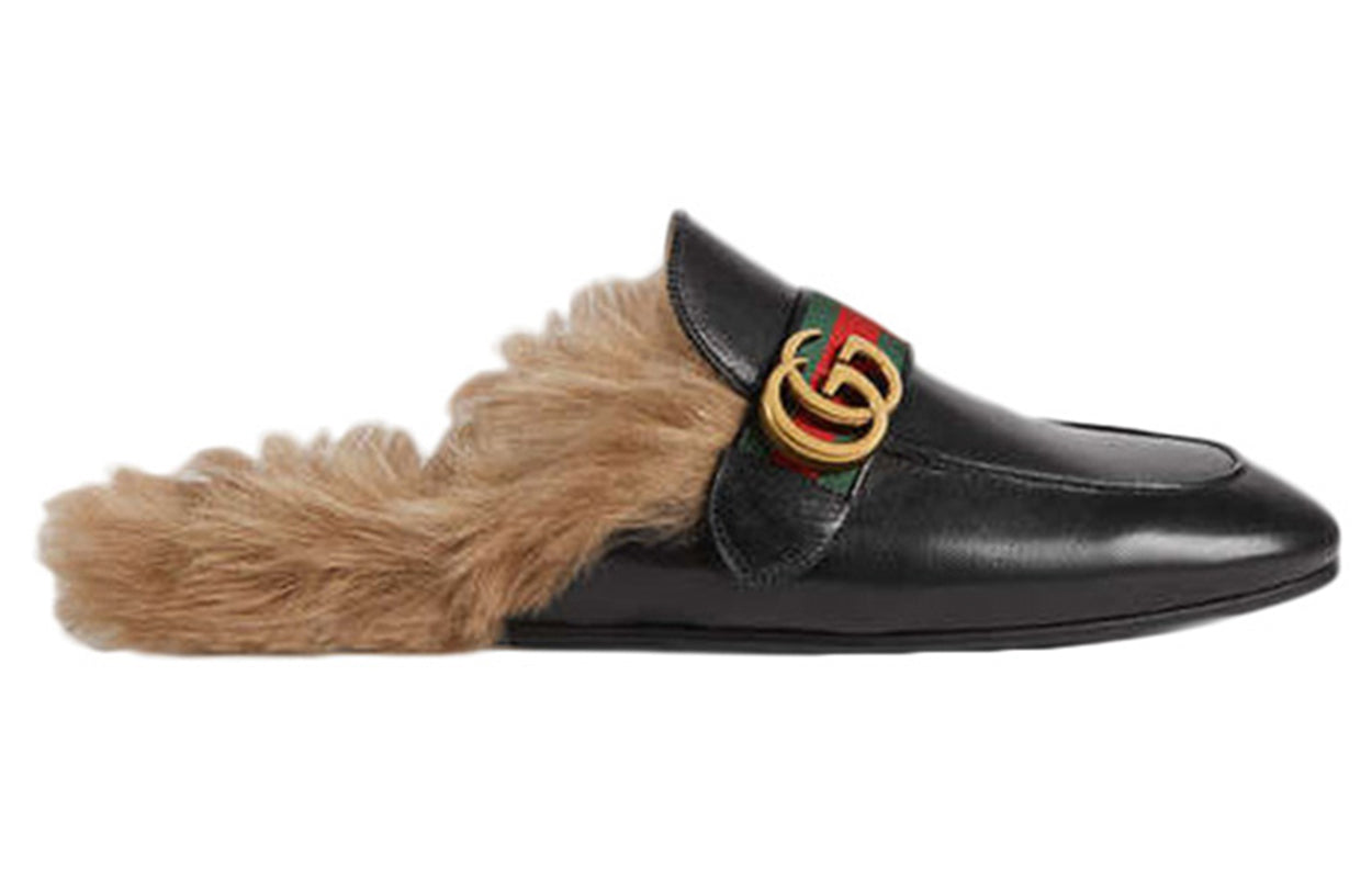 Gucci Double G Plush Slipper Black 469950-D3VU0-1065