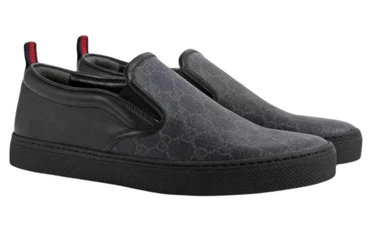 Gucci GG Supreme Slip-On 'Black' 407362-KWZK0-1082