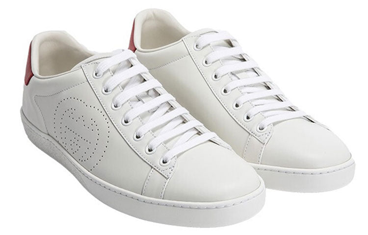 (WMNS) Gucci Ace 'Interlocking G - White Red' 598527-AYO70-9078