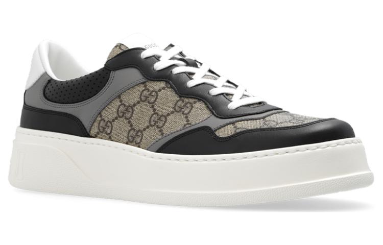 Gucci Monogram Street Style Logo Sneakers 'Beige Black' 669582-UPGA0-1080