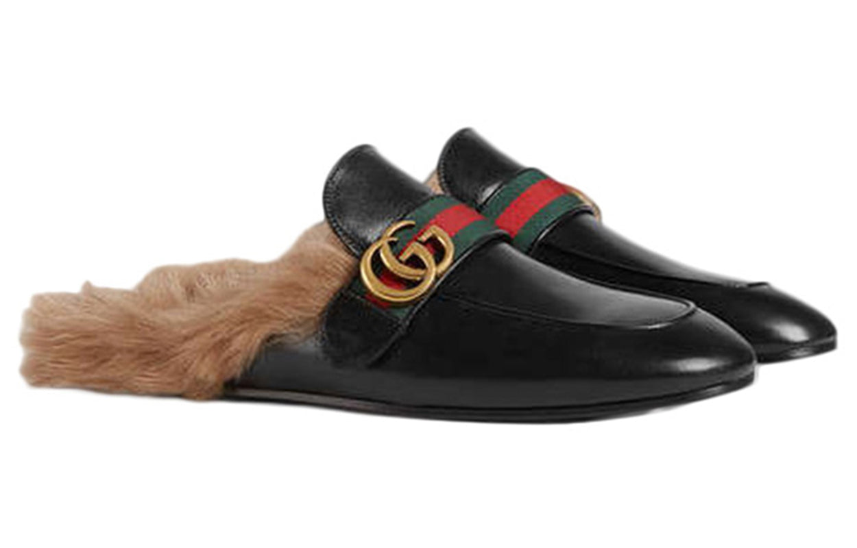 Gucci Double G Plush Slipper Black 469950-D3VU0-1065