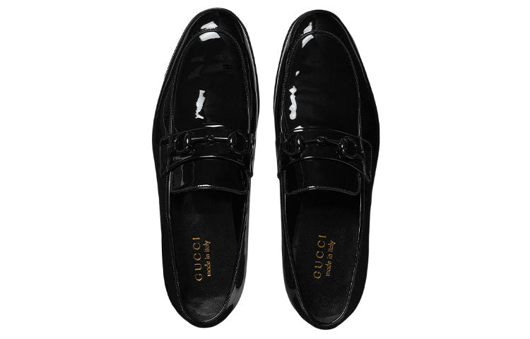 Gucci Loafer with Horsebit 'Black Patent Leather' 730137-BNC00-1000