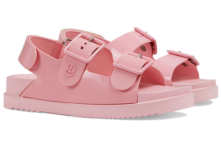 (WMNS) Gucci Rubber Slingback Sandals 'Pink' 660243-J8700-5815