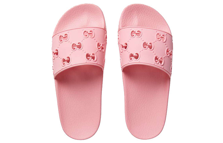 (WMNS) Gucci GG Slide Rubber 'Pink' 573922-JDR00-5846