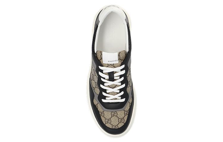 Gucci Monogram Street Style Logo Sneakers 'Beige Black' 669582-UPGA0-1080