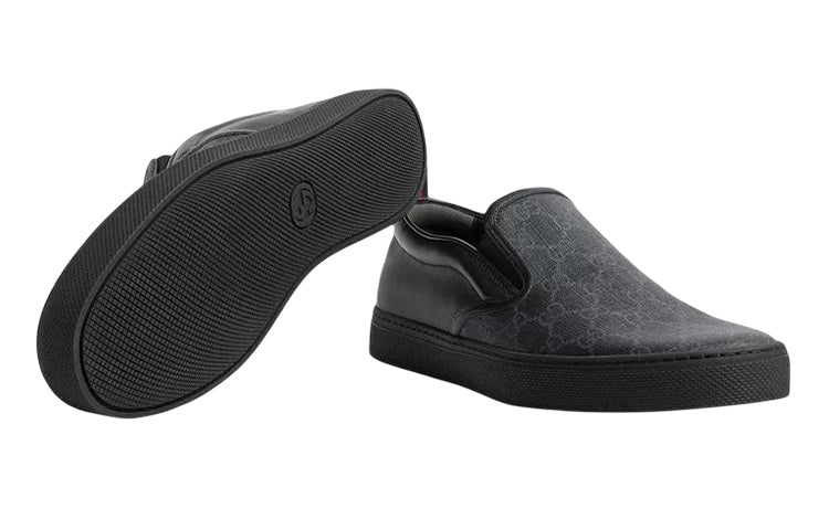 Gucci GG Supreme Slip-On 'Black' 407362-KWZK0-1082