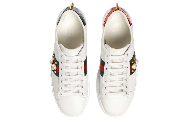 (WMNS) Gucci Ace Studded 'White' 431887-02JP0-9064