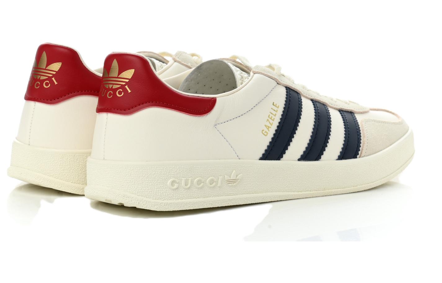 (WMNS) adidas x Gucci Gazelle 'White Navy' 707861-UTT10-9060