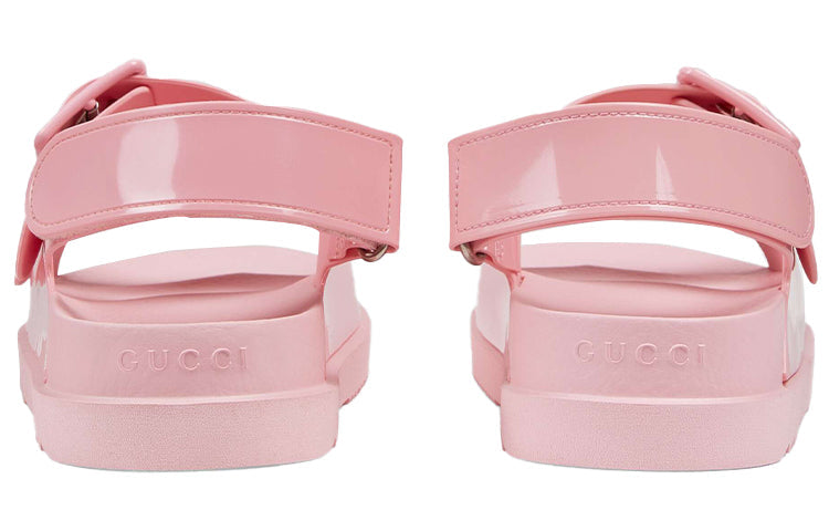 (WMNS) Gucci Rubber Slingback Sandals 'Pink' 660243-J8700-5815