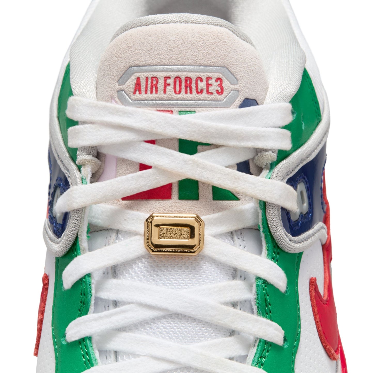 NIKE X NIGO AIR FORCE 3 - WHITE/ UNIVERSITYRED/ TOURYELLOW