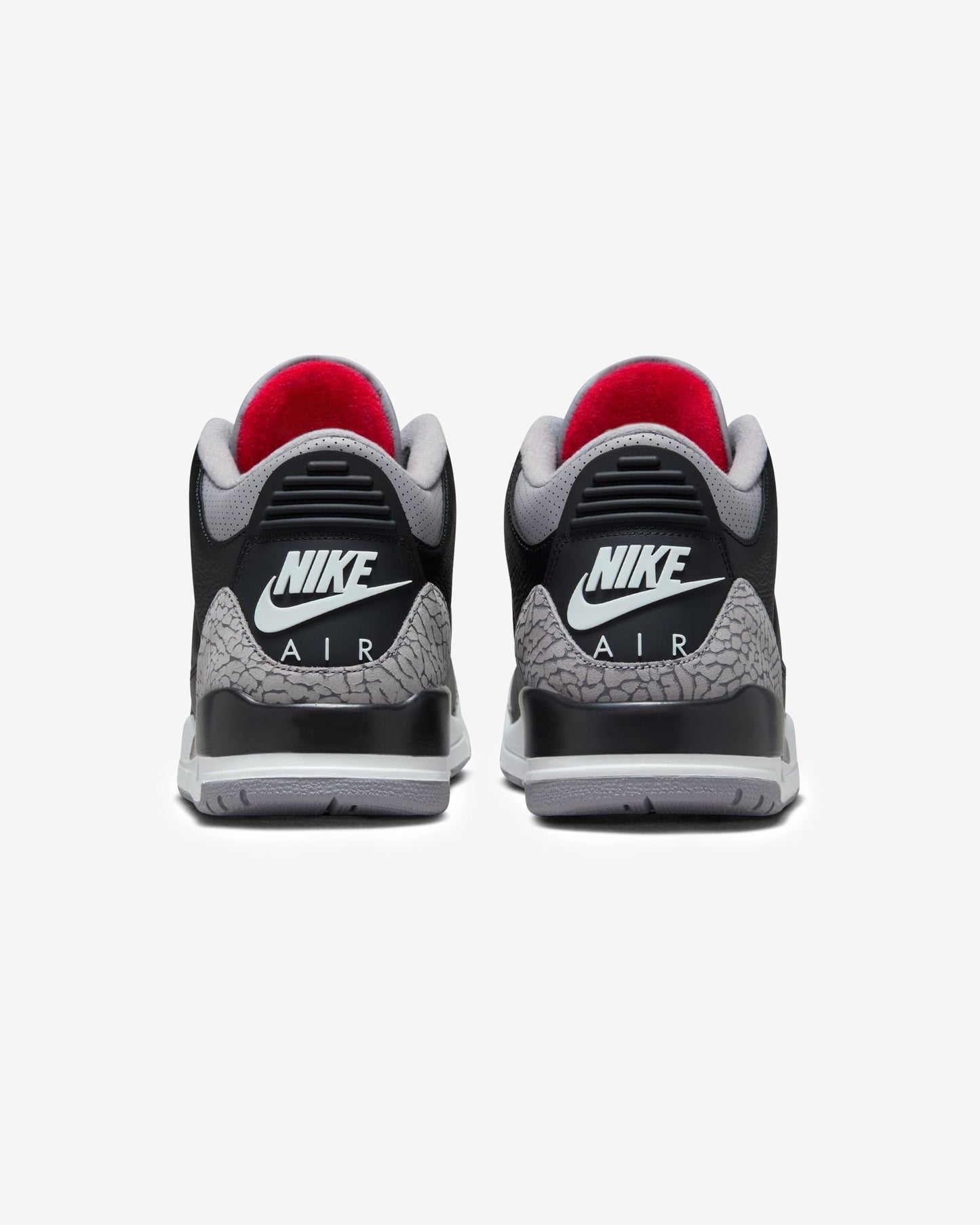 JORDAN AJ 3 RETRO - BLACK/ FIRERED/ CEMENTGREY