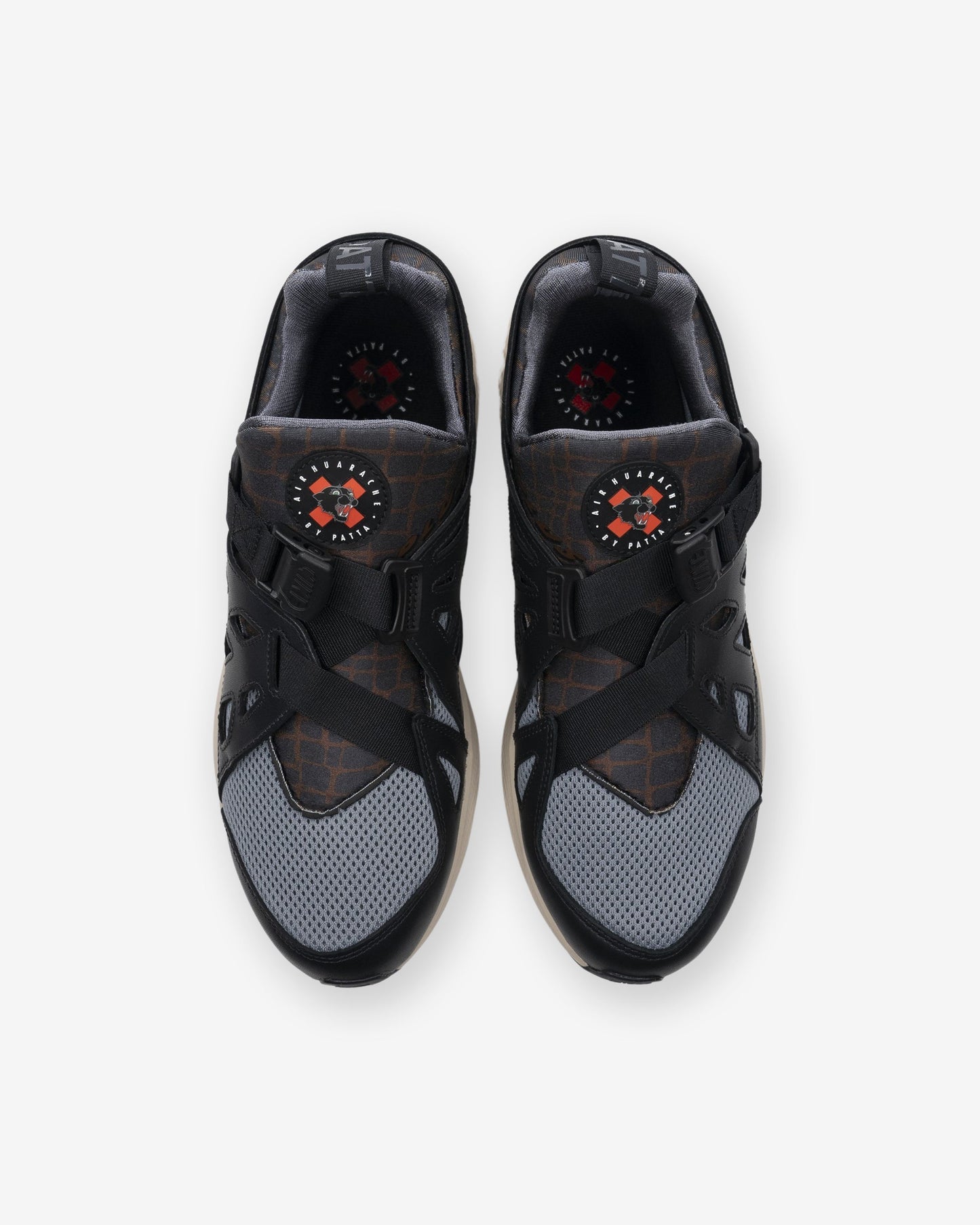 NIKE X PATTA AIR HUARACHE - BLACK/ COOLGREY/ SANDDRIFT