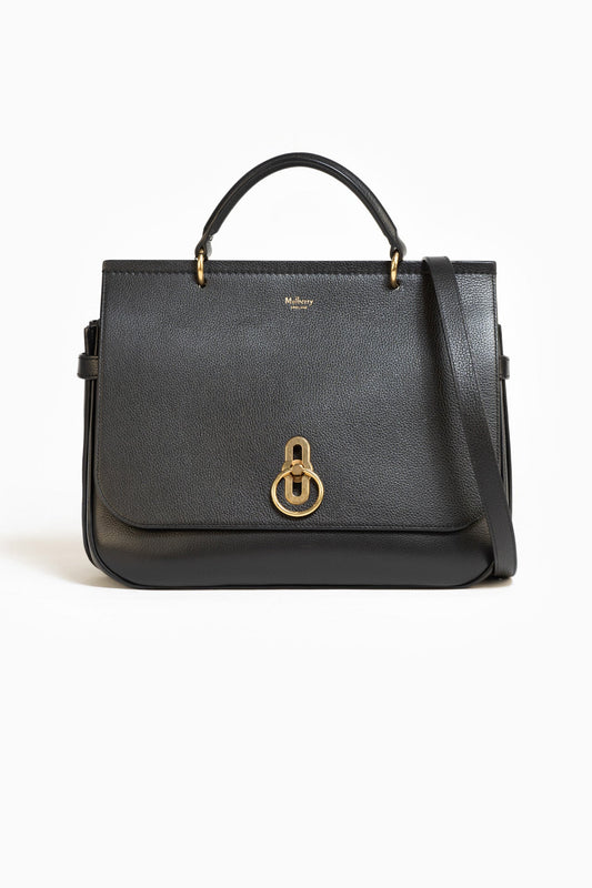 Mulberry Amberly Leather Bag In Black